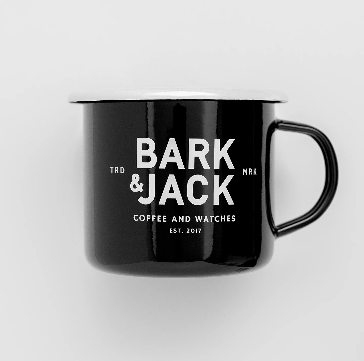 Black Enamel Coffee Mug