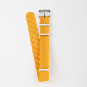 Harvest Yellow Ribbed Nylon