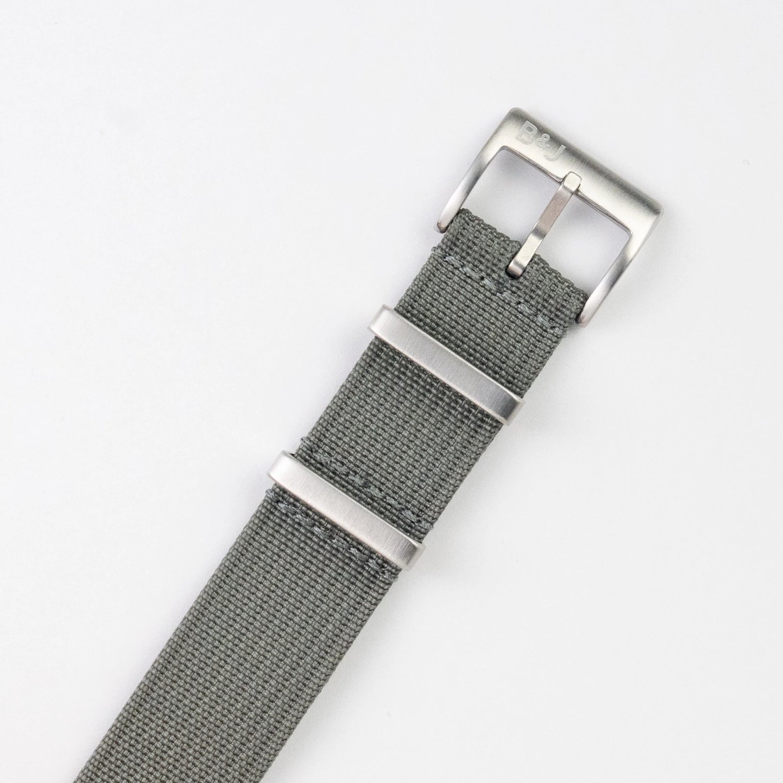 Stone Grey Ribbed Nylon