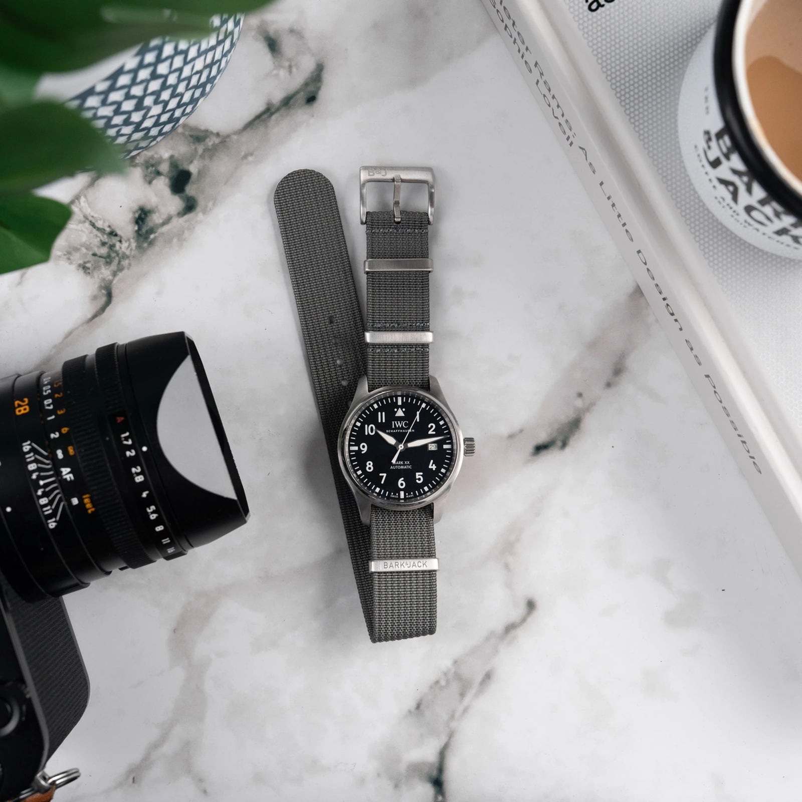 Stone Grey Ribbed Nylon