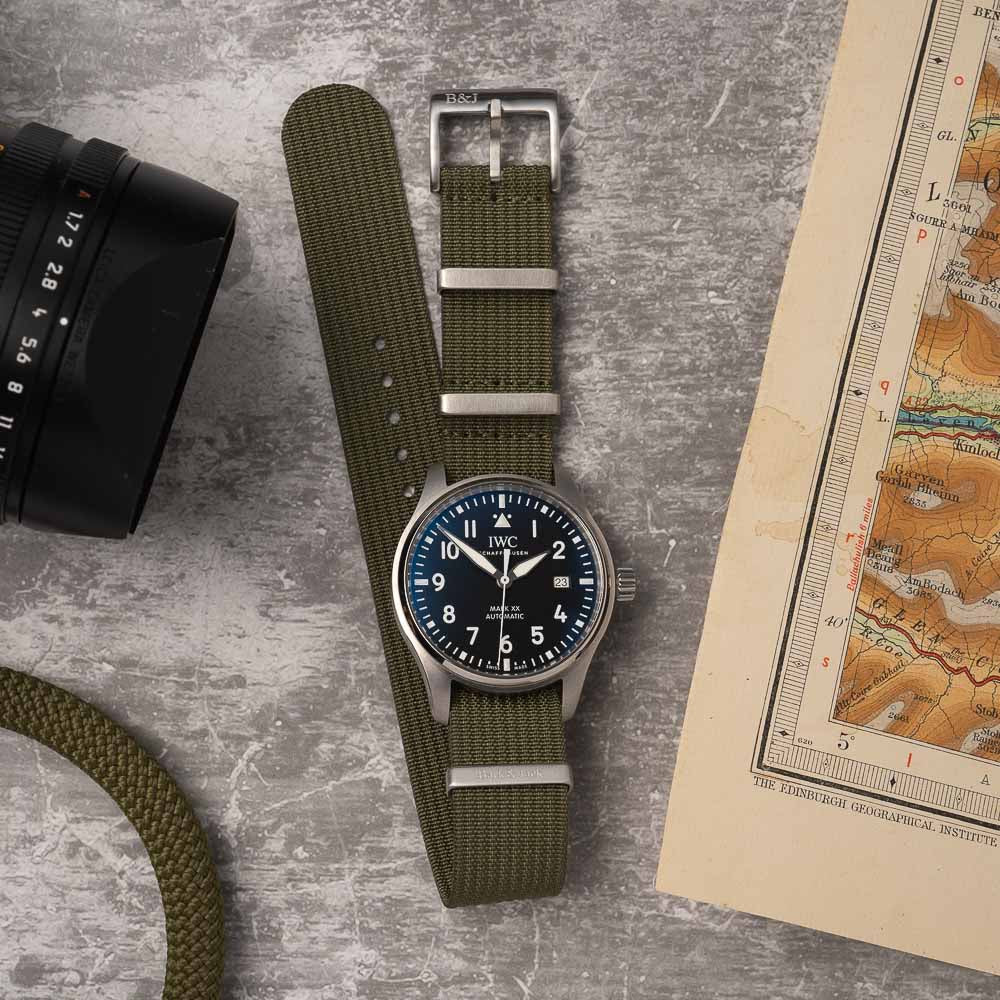 Bark & Jack Premium Ribbed Nylon Watch Strap Band - Durable