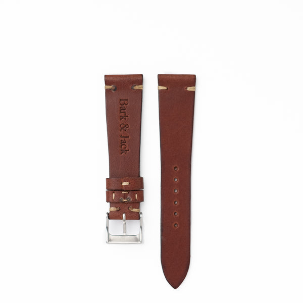 Mocha Vintage Style Leather Strap